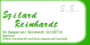 szilard reinhardt business card